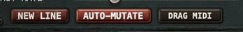 The NEW LINE, AUTO-MUTATE and DRAG MIDI buttons